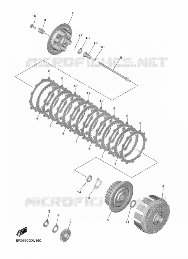 EMBRAYAGE Yamaha MOTO 450 2021 YZF  YZ450F