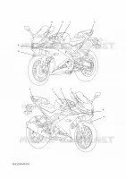 EMBLEME pour Yamaha R125 2021