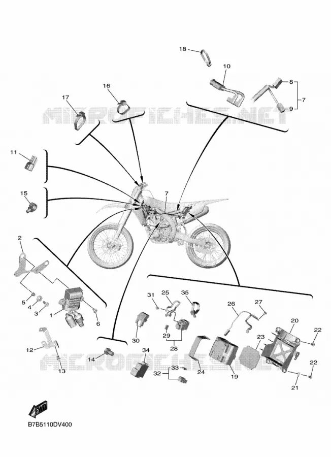 ELECTRIQUE 2 Yamaha MOTO 250 2021 YZF  YZ250F