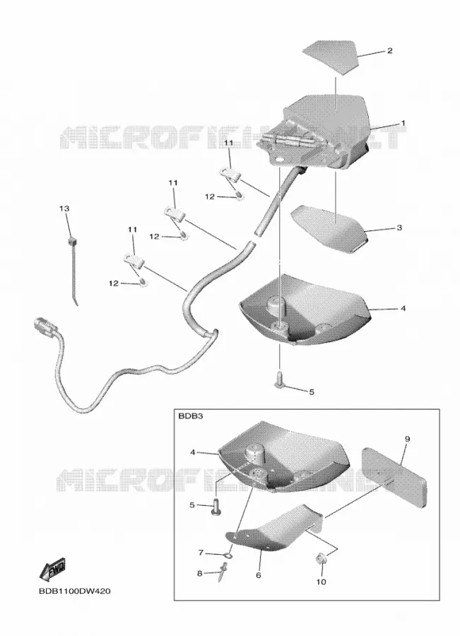 FEU ARRIERE Yamaha MOTO 450 2021 WRF  WR450F