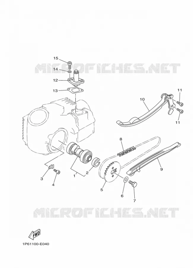 ARBRE A CAMES / CHAINE DE DISTRIBUTION Yamaha MOTO 50 2021 TTR  TT-R50E