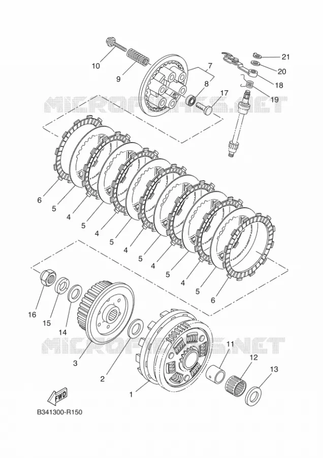 EMBRAYAGE Yamaha MOTO 700 2021 TENERE  XTZ690