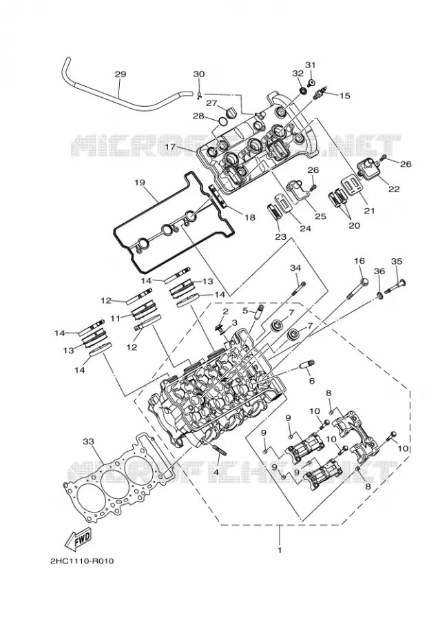 CYLINDRE Yamaha SIDE BY SIDE 1000 2021 YXZ  YXZ1000E