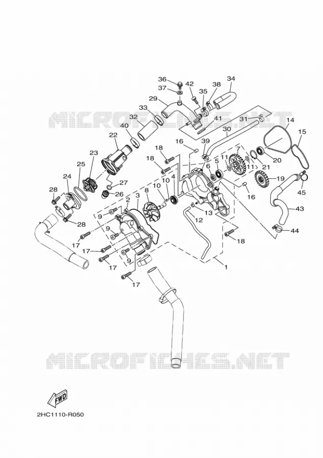 POMPE A EAU Yamaha SIDE BY SIDE 1000 2021 YXZ  YXZ1000E