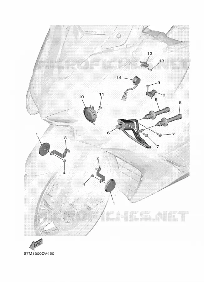 PARTIE ELECTRIQUE 3 Yamaha SCOOTER 560 2021 TMAX  XP560D