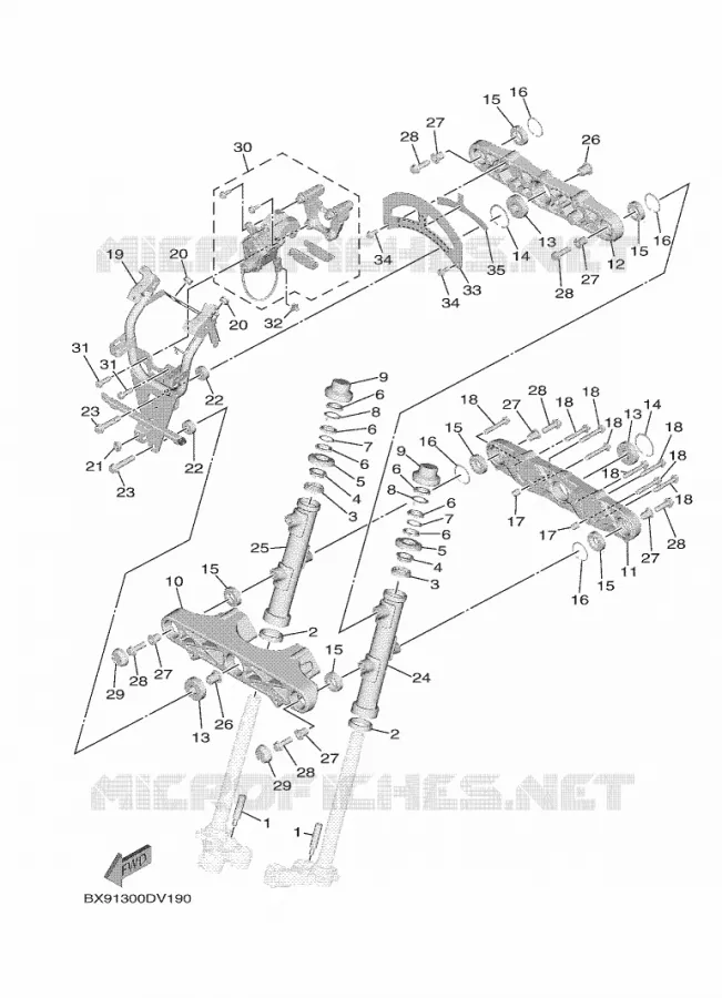 DIRECTION Yamaha SCOOTER 300 2021 TRICITY  MWD300
