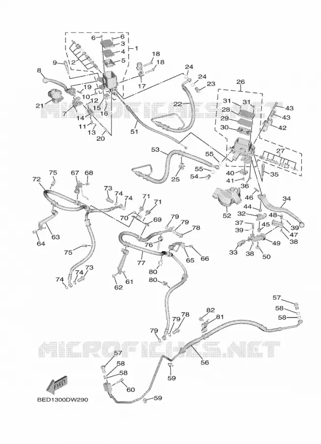 MAITRE CYLINDRE DE FREIN AVANT Yamaha SCOOTER 300 2021 TRICITY  MWD300