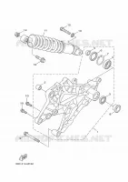BRAS OSCILLANT / AMORTISSEUR pour Yamaha MAJESTY S 2014