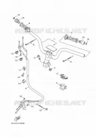 GUIDON ET CABLES pour Yamaha MAJESTY S 2014