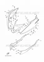 COUVERCLE LATERAL pour Yamaha MAJESTY S 2014