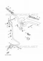 GUIDON ET CABLES pour Yamaha MAJESTY S 2014