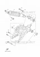 BRAS OSCILLANT / AMORTISSEUR pour Yamaha MAJESTY S 2014