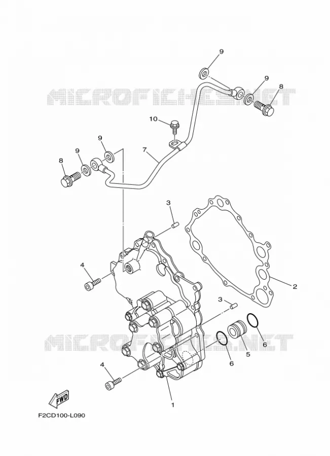 POMPE A HUILE Yamaha Waverunner 1800 2021 GP  GP1800C-W