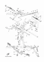 SUPPORT / REPOSE PIEDS pour Yamaha YB 2022