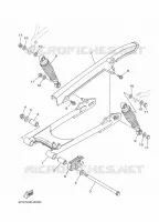 BRAS OSCILLANT / AMORTISSEUR pour Yamaha YB 2022