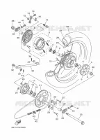 ROUE ARRIERE pour Yamaha YB 2022