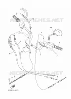 GUIDON ET CABLES pour Yamaha YB 2022