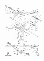SUPPORT / REPOSE PIEDS pour Yamaha YB 2022