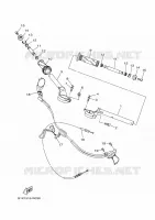 GUIDON ET CABLES pour Yamaha R25 2022