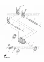 BARILLET DE SELECTION / FOURCHETTE pour Yamaha YZF 2022