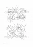 EMBLEME pour Yamaha R125 2022