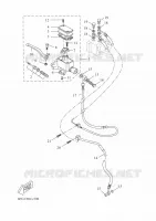 MAITRE CYLINDRE DE FREIN AVANT pour Yamaha R125 2022