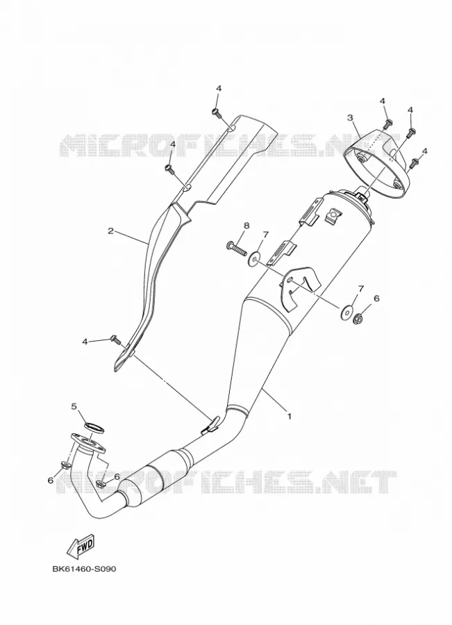 ECHAPPEMENT Yamaha MOTO 125 2022 R125  YZF125-A