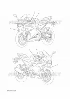 EMBLEME pour Yamaha R125 2022