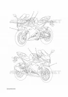 EMBLEME pour Yamaha R125 2022