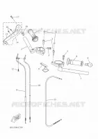 GUIDON ET CABLES pour Yamaha R125 2022