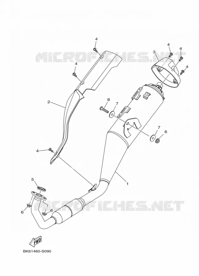 ECHAPPEMENT Yamaha MOTO 125 2022 R125  YZF125-A