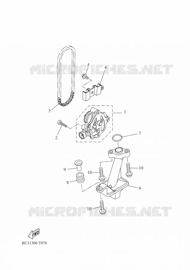 POMPE A HUILE Yamaha MOTO 700 2022 TRACER  MTT690