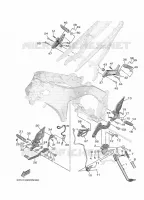 SUPPORT / REPOSE PIEDS pour Yamaha MT 2022