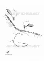 GUIDON ET CABLES pour Yamaha MT 2022