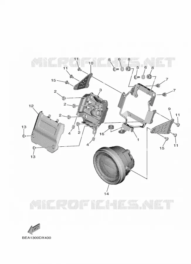 PHARE  Yamaha MOTO 900 2022 XSR  MTM890