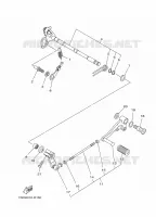 AXE DE SELECTEUR / PEDALE pour Yamaha MT 2022