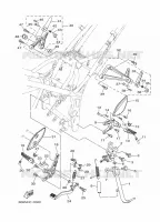 SUPPORT / REPOSE PIEDS pour Yamaha MT 2022