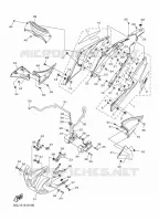COUVERCLE LATERAL pour Yamaha MT 2022