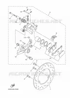 ETRIER DE FREIN ARRIERE pour Yamaha MT 2022