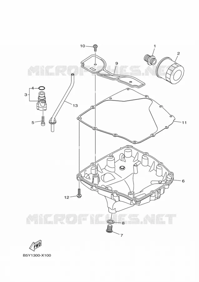 FILTRE A HUILE Yamaha MOTO 1000 2022 MT  MTN1000D