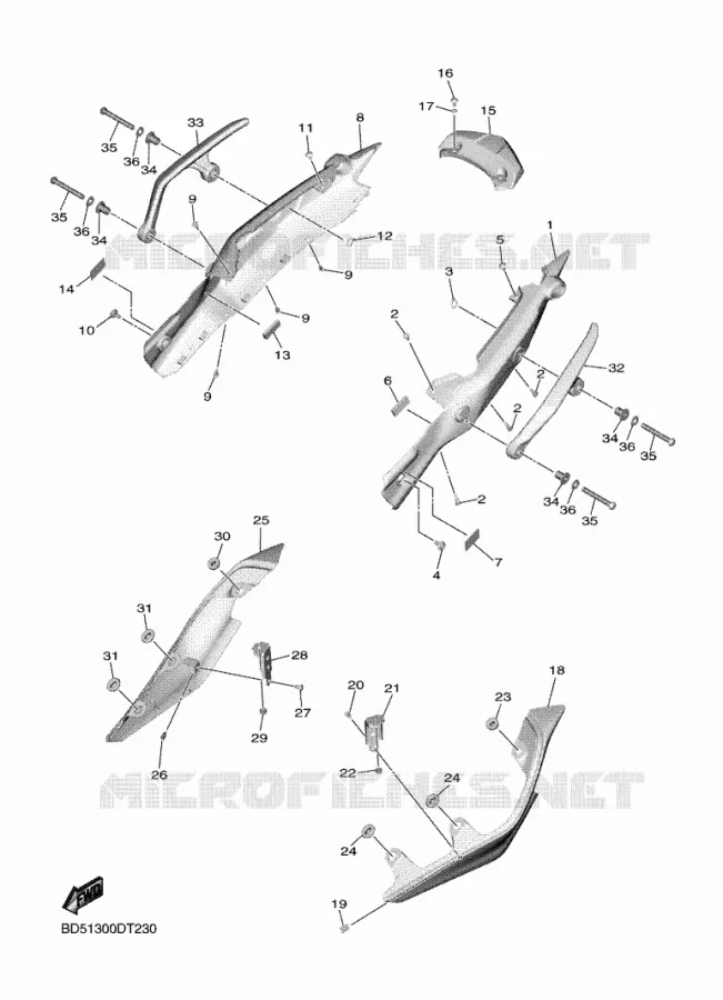 COUVERCLE LATERAL Yamaha MOTO 900 2018 NIKEN  MXT850