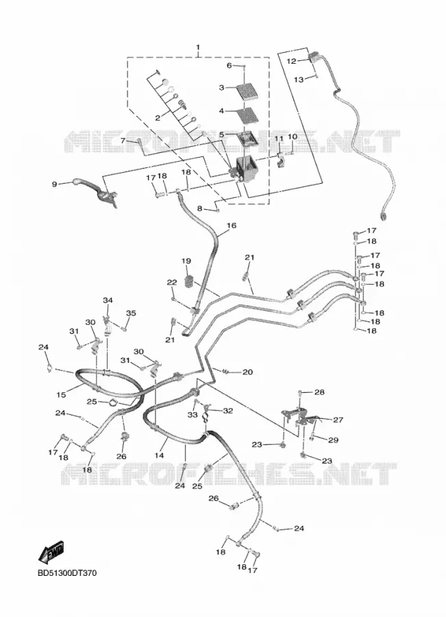 MAITRE CYLINDRE DE FREIN AVANT Yamaha MOTO 900 2018 NIKEN  MXT850