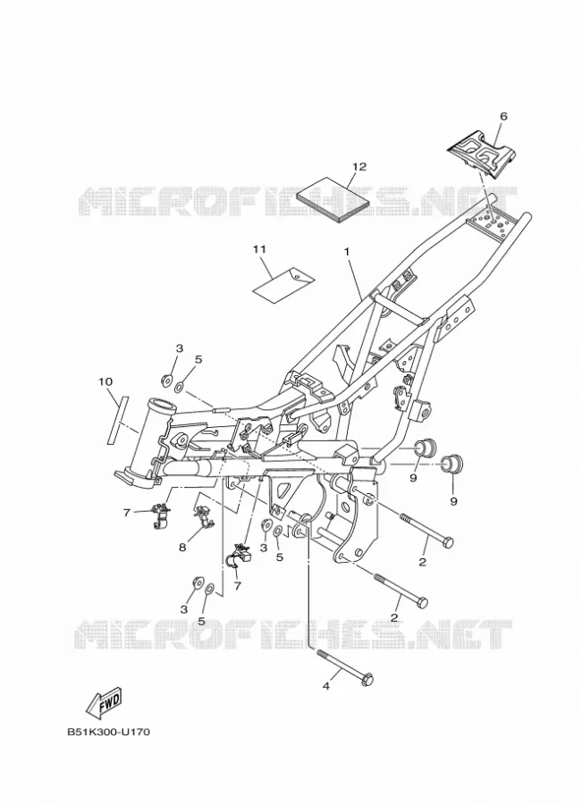 CADRE Yamaha MOTO 110 2022 TTR  TT-R110E