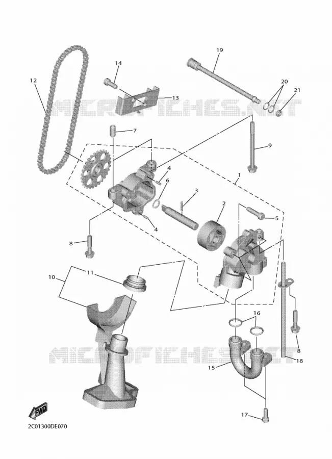 POMPE A HUILE Yamaha MOTO 600 2022 R6  YZF600W