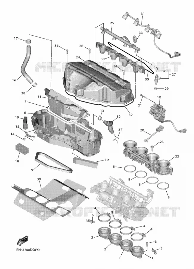 ADMISSION Yamaha MOTO 600 2022 R6  YZF600W