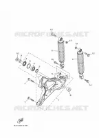 BRAS OSCILLANT / AMORTISSEUR pour Yamaha XMAX 2022