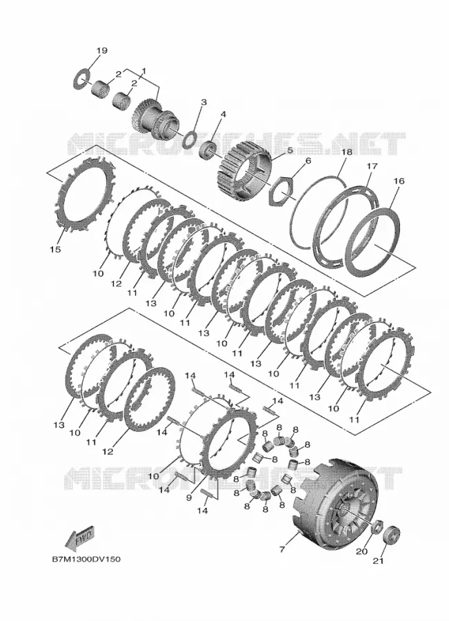 EMBRAYAGE Yamaha SCOOTER 560 2022 TMAX  XP560