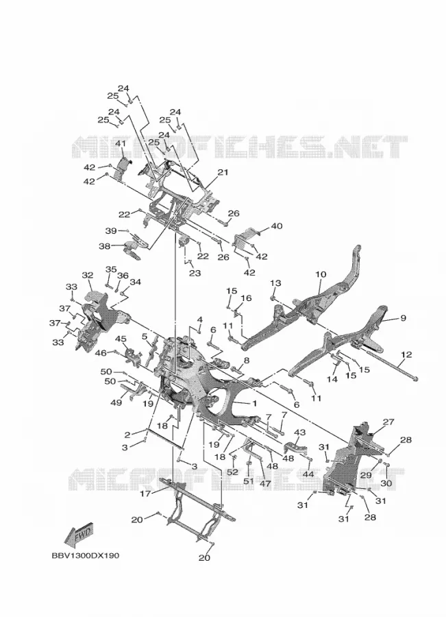 CADRE Yamaha SCOOTER 560 2022 TMAX  XP560