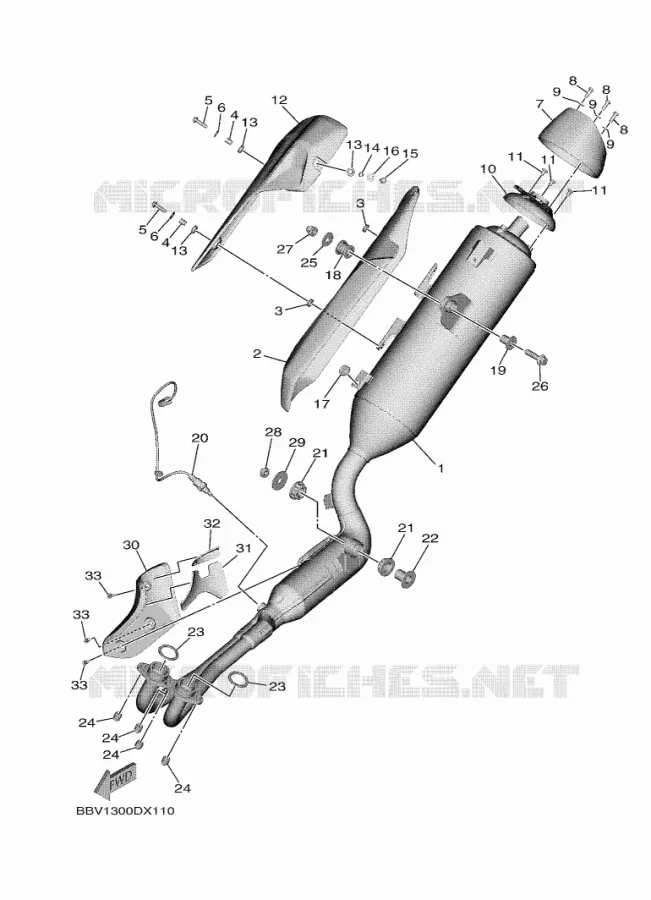 ECHAPPEMENT Yamaha SCOOTER 560 2022 TMAX  XP560