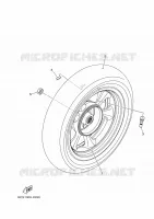 ROUE ARRIERE pour Yamaha TRICITY 2022